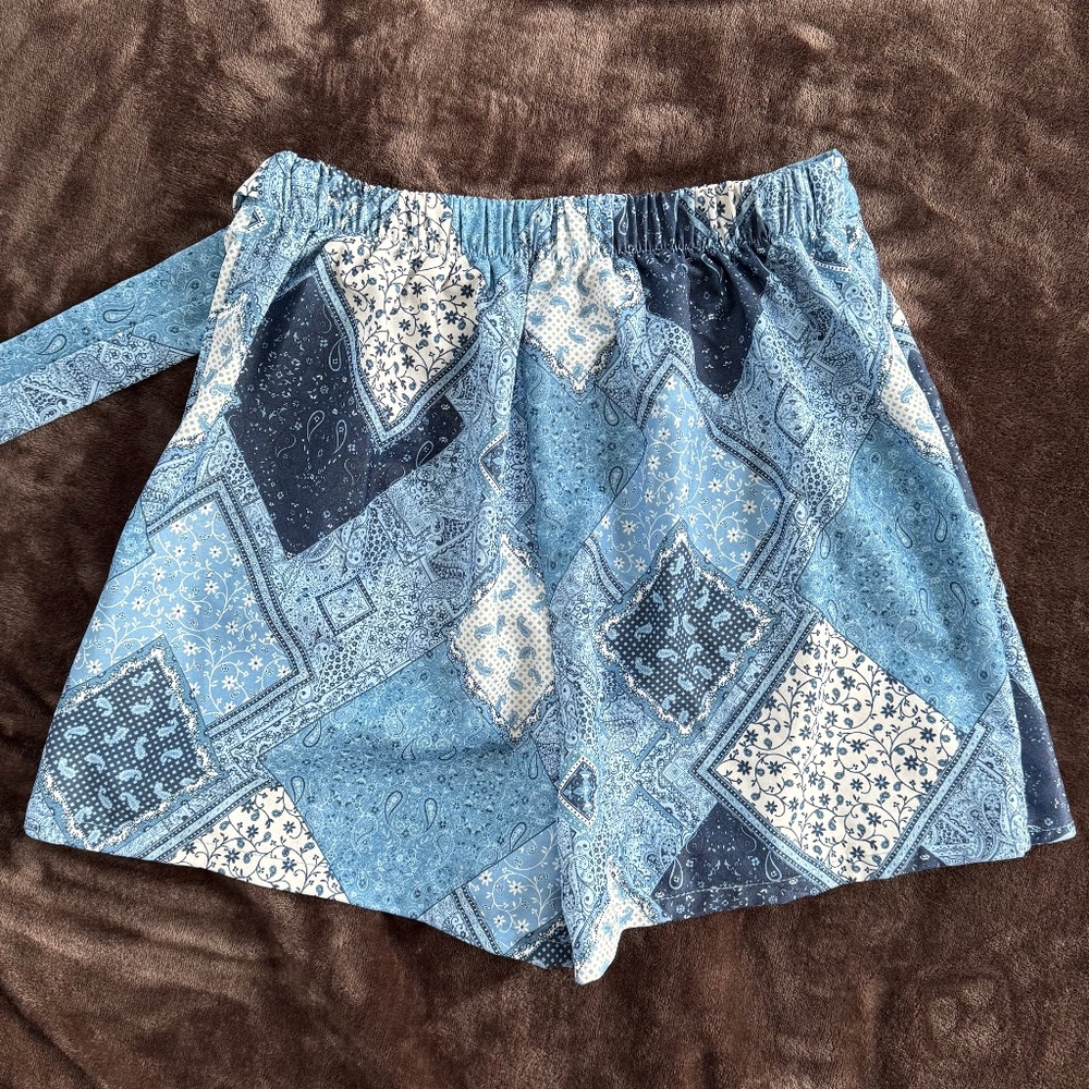 Altar'd State Patchwork Paisley Skort - Picture 4 of 7